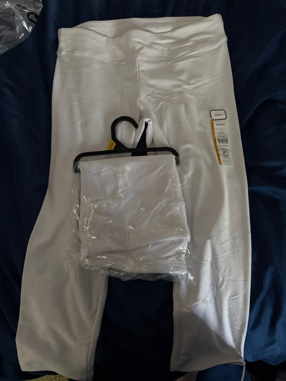 BUNDLE (2) White High Waist Capri Leggings